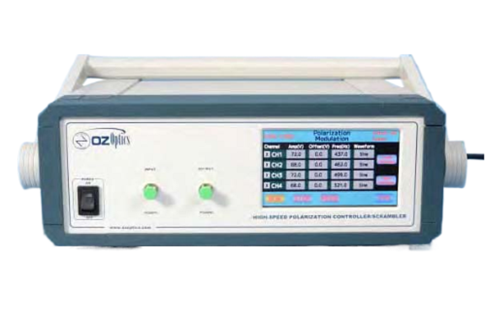 HSPC-1000 High-Speed Benchtop Polarization Controller/Scrambler HSPC-1000 High-Speed Benchtop Polarization Controller/Scrambler