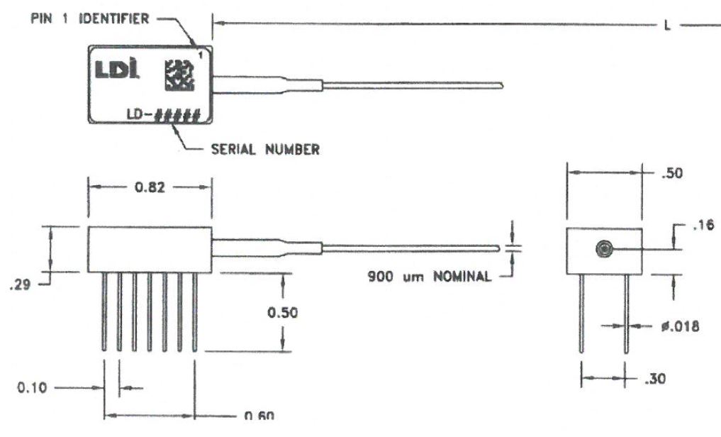 SLD 1301NF-100STR Superluminescent Diode SLD Module